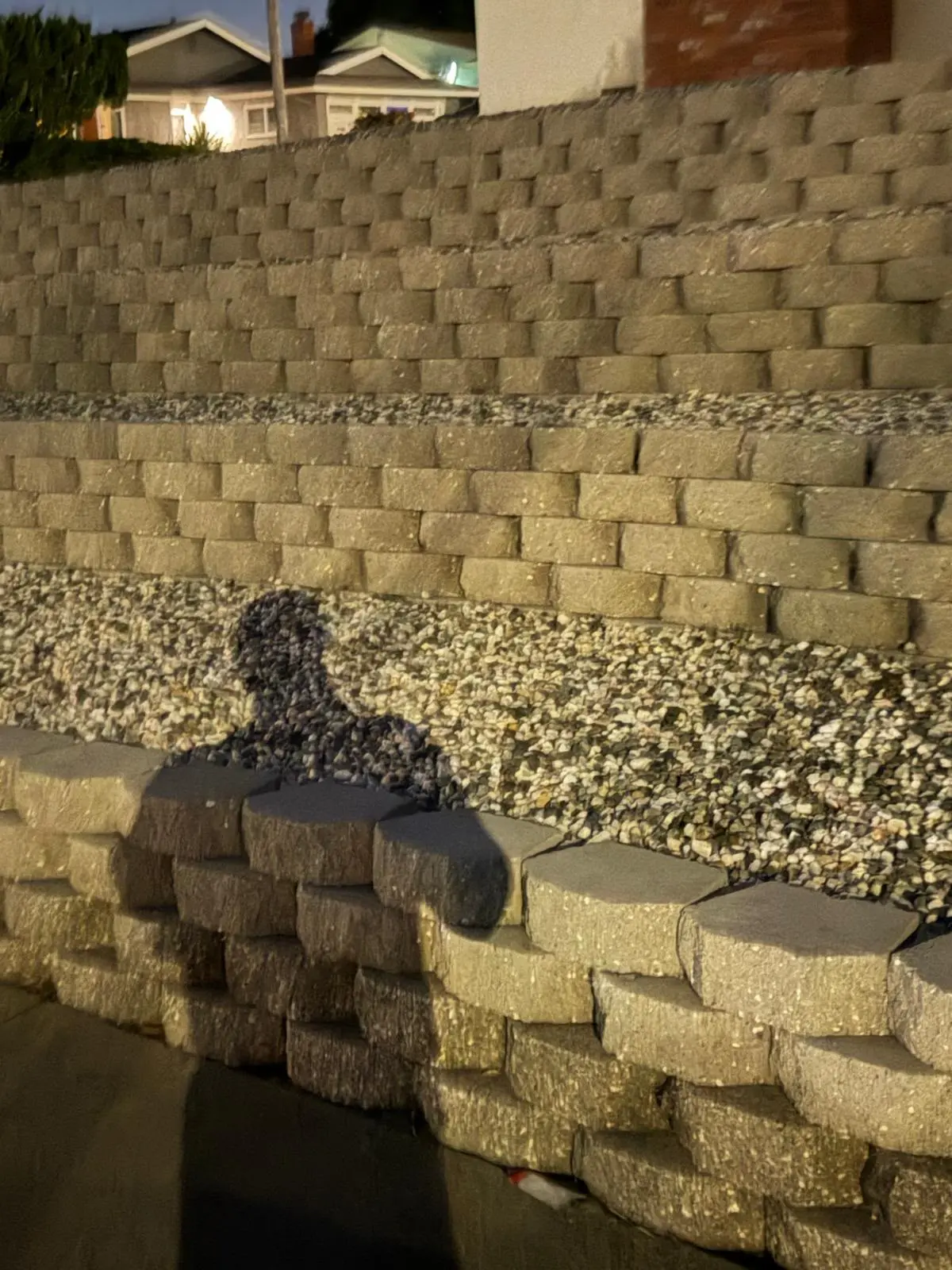 Tiered Block Retaining Wall
