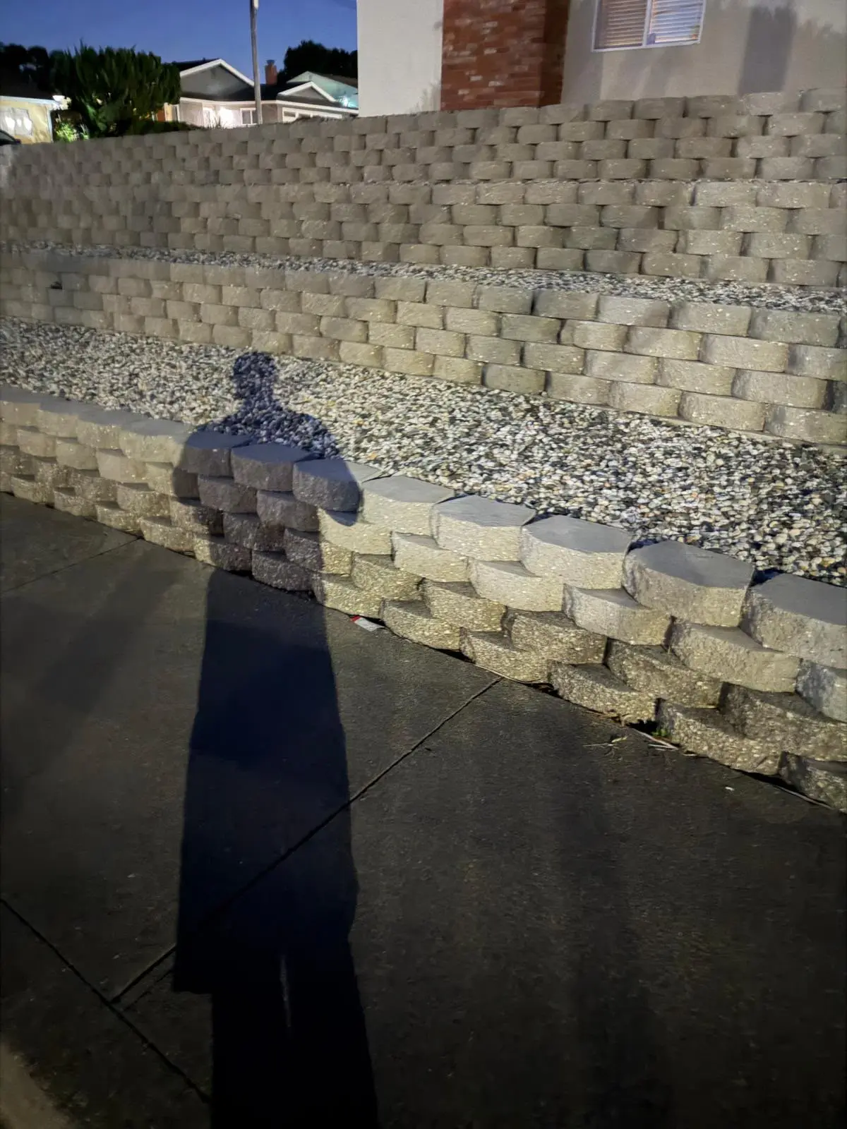 Tiered Block Retaining Wall — 2/2