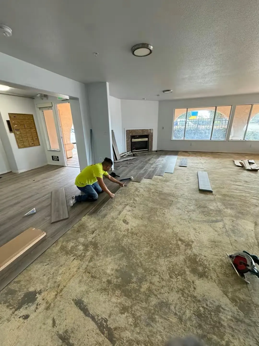 Laminate Flooring, Building Common Area