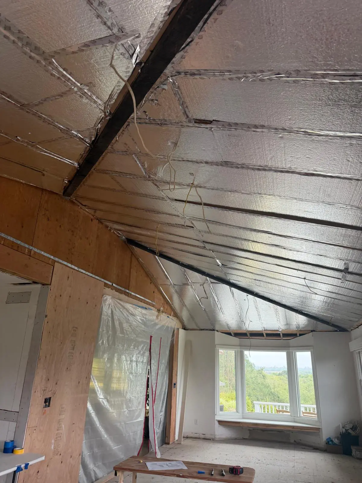 Vaulted Ceiling with Radiant Barrier